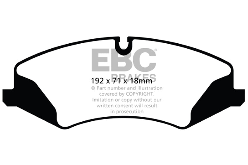 Load image into Gallery viewer, EBC 14+ Land Rover LR4 3.0 Supercharged Yellowstuff Front Brake Pads
