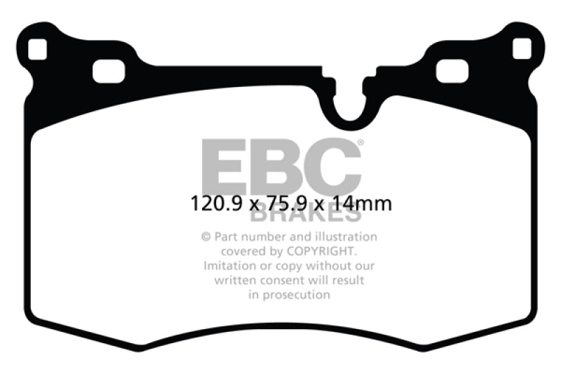 Load image into Gallery viewer, EBC 09-14 Mini Hardtop 1.6 Turbo J.C Works Redstuff Front Brake Pads
