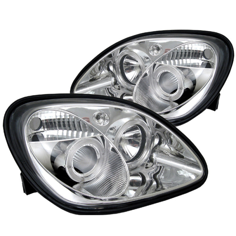 Load image into Gallery viewer, Spyder Mercedes Benz SLK 98-04 Projector Halogen Model- LED Halo Chrm PRO-YD-MBSLK98-1PC-HL-C
