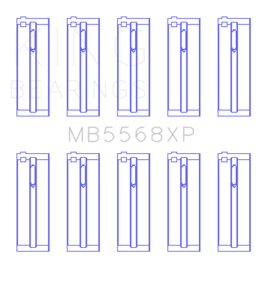 King Acura D16A1 / 97-01 Honda H22A4 / 98+ F23A (Size STDX) Performance Main Bearing Set