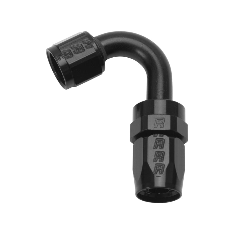 Load image into Gallery viewer, Russell Performance -6 AN Black 120 Degree Full Flow Swivel Hose End
