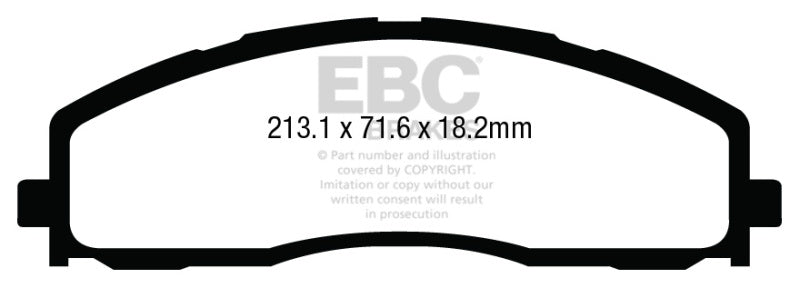 Load image into Gallery viewer, EBC 13+ Ford F250 (inc Super Duty) 6.2 (2WD) Yellowstuff Front Brake Pads
