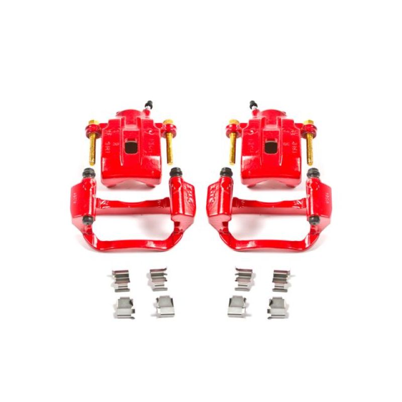 Load image into Gallery viewer, Power Stop 08-15 Toyota Sequoia Rear Red Calipers w/Brackets - Pair
