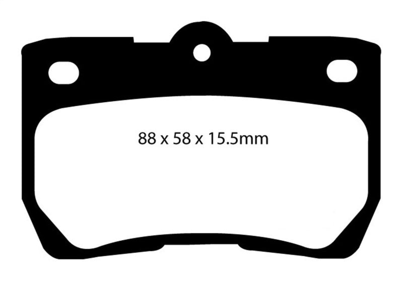 Load image into Gallery viewer, EBC 06-07 Lexus GS300 3.0 Redstuff Rear Brake Pads
