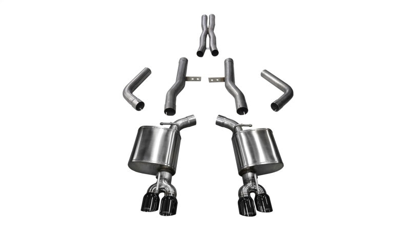 Load image into Gallery viewer, Corsa 17-18 Dodge Challenger 5.7L V8 Xtreme Cat-Back Dual Rear Exit w/3.5in Black Tips
