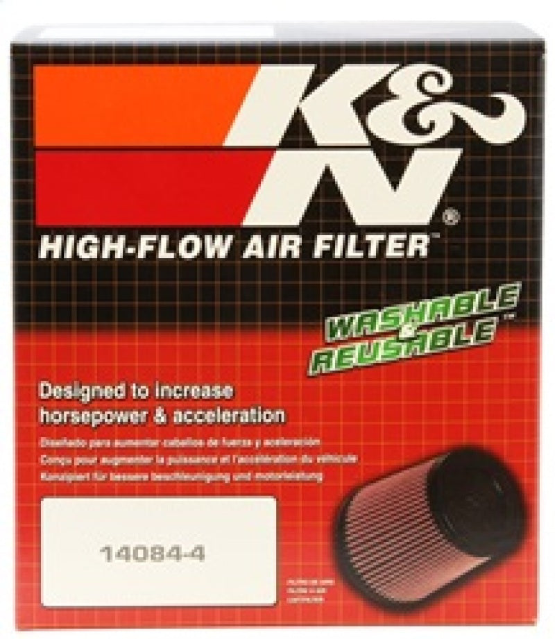 Load image into Gallery viewer, K&amp;N Marine Round Tapered SS Flame Arrestor-3.75in Flg ID x 5.25in B OD x 3in T OD x 6in H

