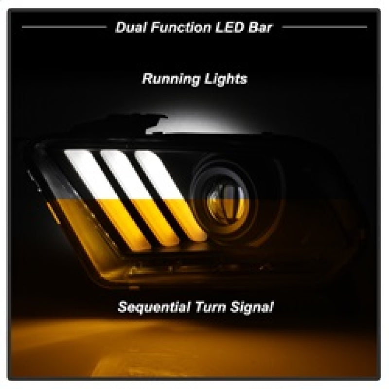 Load image into Gallery viewer, Spyder Ford Mustang 10-13 Projector Headlights - HID Model Only - Black PRO-YD-FM2010V2-HID-BK
