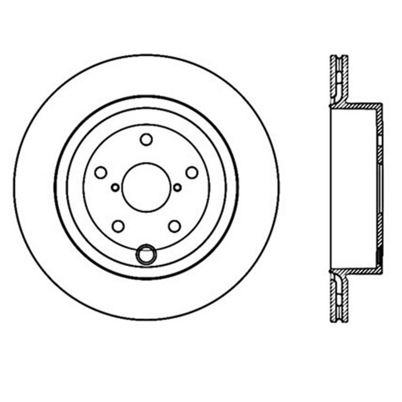 Load image into Gallery viewer, StopTech Power Slot 08-10 Subaru Impreza STi Rear Right Slotted Rotor
