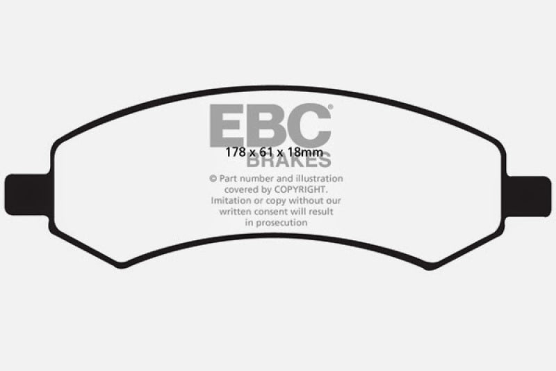 Load image into Gallery viewer, EBC 06-09 Chrysler Aspen 4.7 Yellowstuff Front Brake Pads
