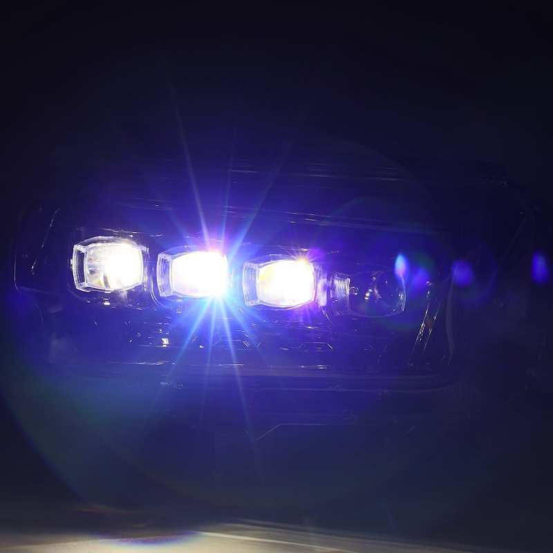 Load image into Gallery viewer, AlphaRex 10-13 Toyota 4Runner NOVA LED Proj Headlights Plank Style Alpha Black w/Seq Signal/DRL
