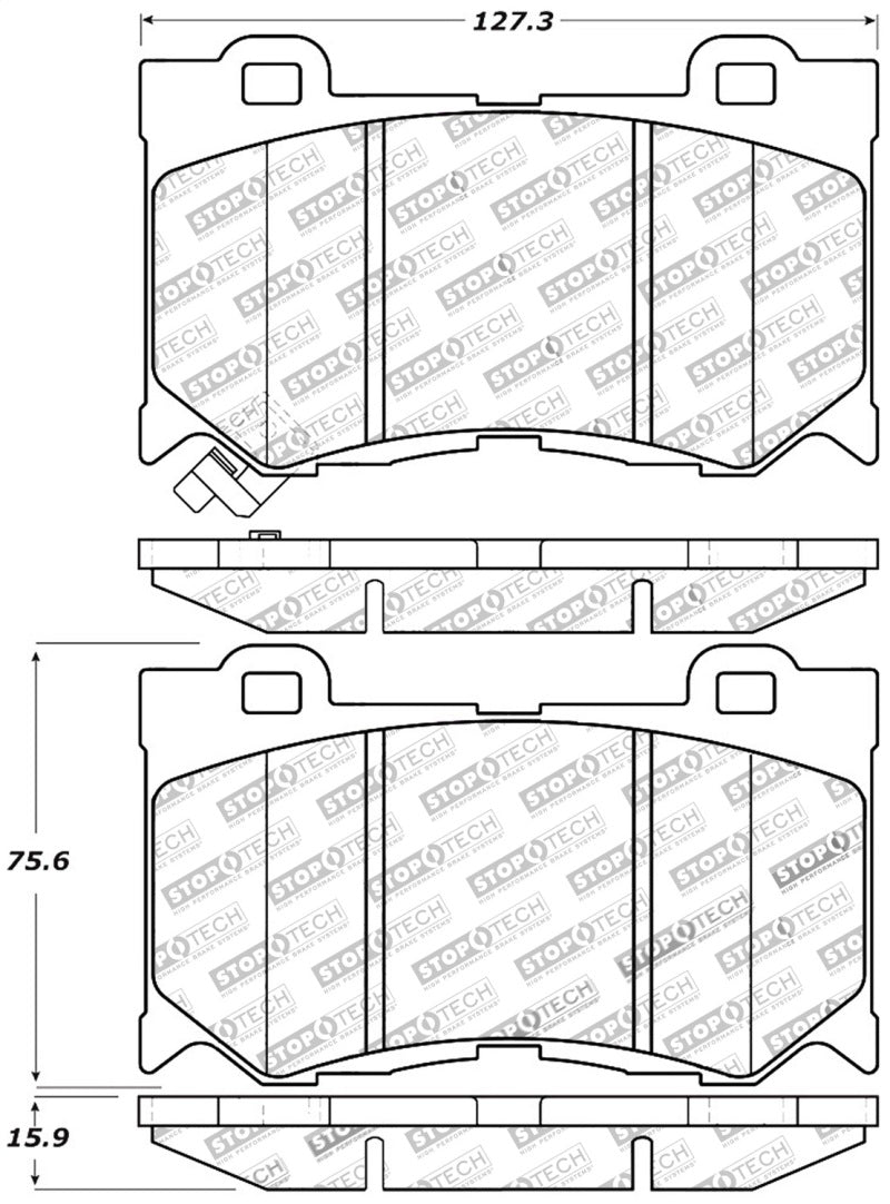 Load image into Gallery viewer, StopTech Performance 09-13 Infiniti FX35/FX37/FX45/FX50/08-13 G37 / 09-12 370Z Front Brake Pads
