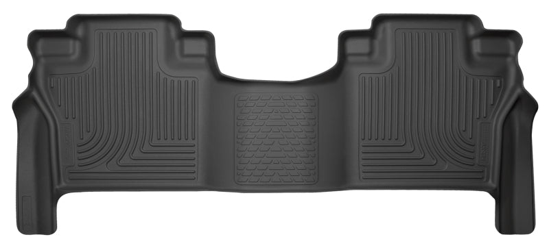 Load image into Gallery viewer, Husky Liners 2016 Nissan Titan XD Crew Cab WeatherBeater 2nd Row Black Floor Liners
