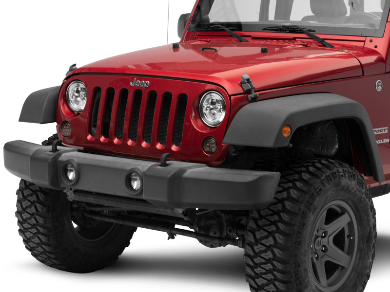 Load image into Gallery viewer, Raxiom 97-18 Jeep Wrangler TJ/JK Axial Series LED Daymaker Headlights- Chrome Housing (Clear Lens)
