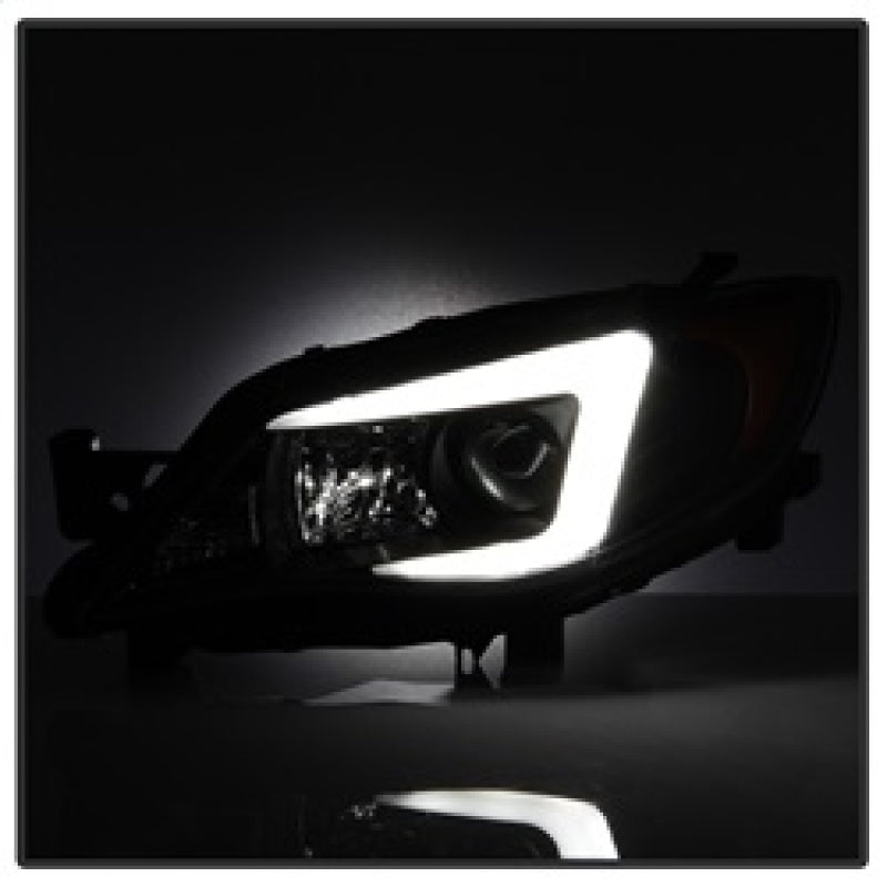 Load image into Gallery viewer, Spyder Subaru WRX 08-09 Projector Headlights - Halogen Model Only - Black PRO-YD-SWRX08-LBDRL-BK
