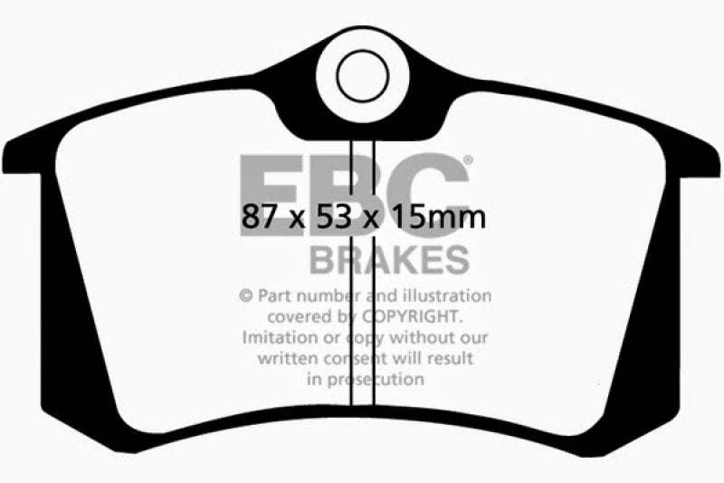 Load image into Gallery viewer, EBC 10-13 Audi A3 2.0 TD Yellowstuff Rear Brake Pads
