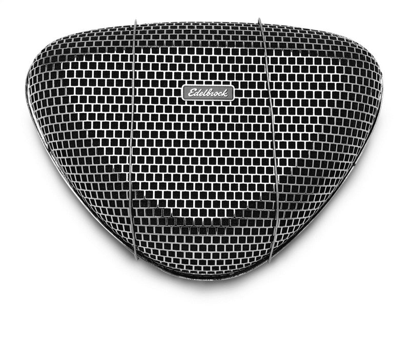 Load image into Gallery viewer, Edelbrock Air Cleaner Pro-Flo 1000 Series Triangular Steel Top 11 375In X 8 375In X 3In Chrome
