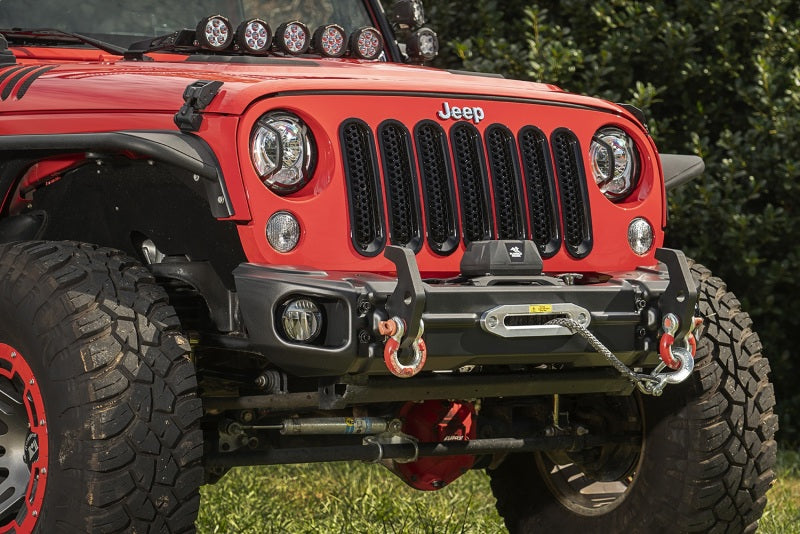 Load image into Gallery viewer, Rugged Ridge 07-18 Jeep Wrangler JK Arcus Front Bumper Set w/Tray &amp; Hooks
