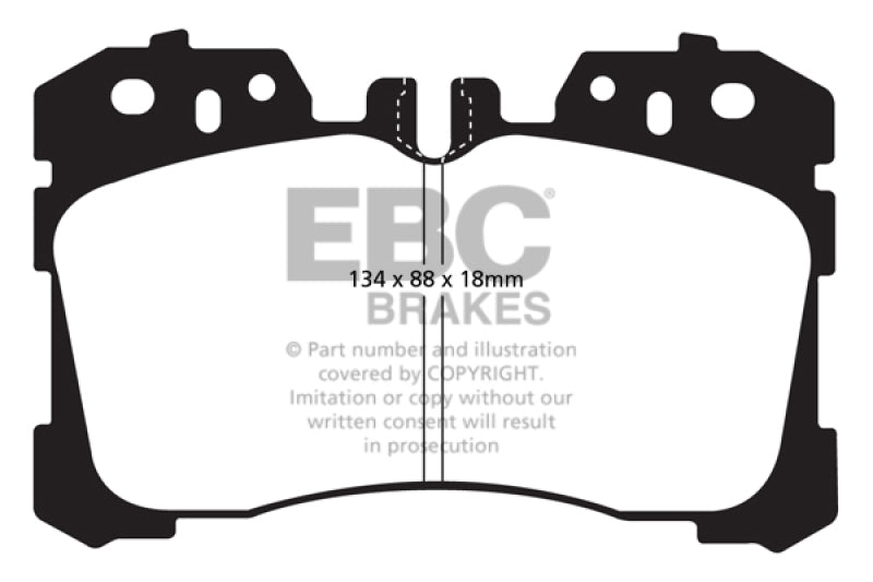 Load image into Gallery viewer, EBC 07+ Lexus LS460 4.6 Redstuff Front Brake Pads
