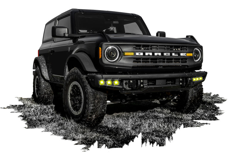Load image into Gallery viewer, ORACLE Lighting 21-22 Ford Bronco Triple LED Fog Light Kit for Steel Bumper - Yellow

