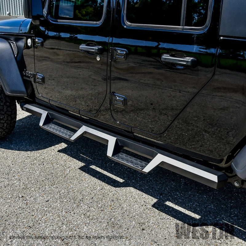 Load image into Gallery viewer, Westin 2020 Jeep Gladiator HDX Drop Nerf Step Bars - Textured Black
