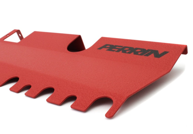 Load image into Gallery viewer, Perrin 15-21 WRX/STI Radiator Shroud (With OEM Intake Scoop) - Red
