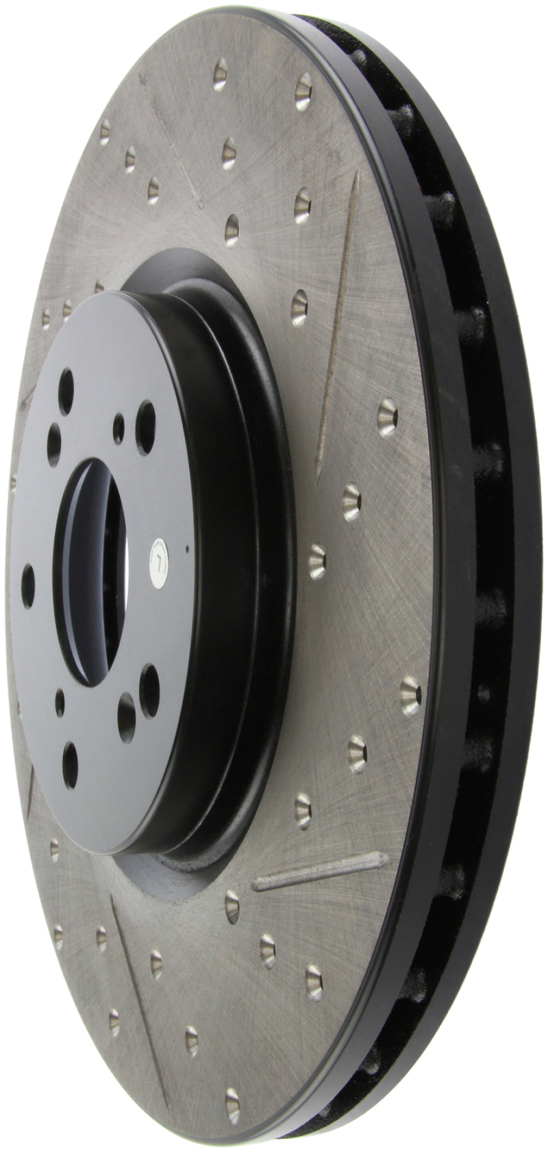 Load image into Gallery viewer, StopTech 04-08 Acura TL (Brembo Caliber) SportStop Slotted &amp; Drilled Left Front Rotor
