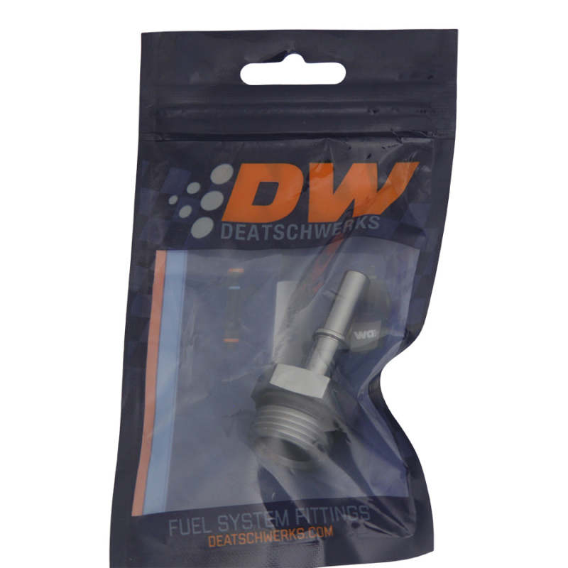 Load image into Gallery viewer, DeatschWerks 10AN ORB Male to 5/16in Male EFI Quick Connect Adapter - Anodized DW Titanium
