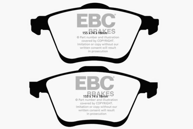 Load image into Gallery viewer, EBC 06-09 Mazda 6 2.3 Turbo (Mazdaspeed) Redstuff Front Brake Pads
