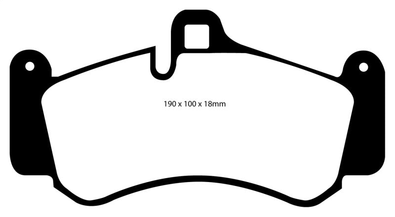 Load image into Gallery viewer, EBC 01-03 Porsche 911 (996) (Cast Iron Rotor only) 3.6 Twin Turbo GT2 Yellowstuff Front Brake Pads
