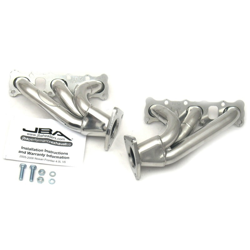 Load image into Gallery viewer, JBA 04-15 Nissan 4.0L V6 1-5/8in Primary Silver Ctd Cat4Ward Header
