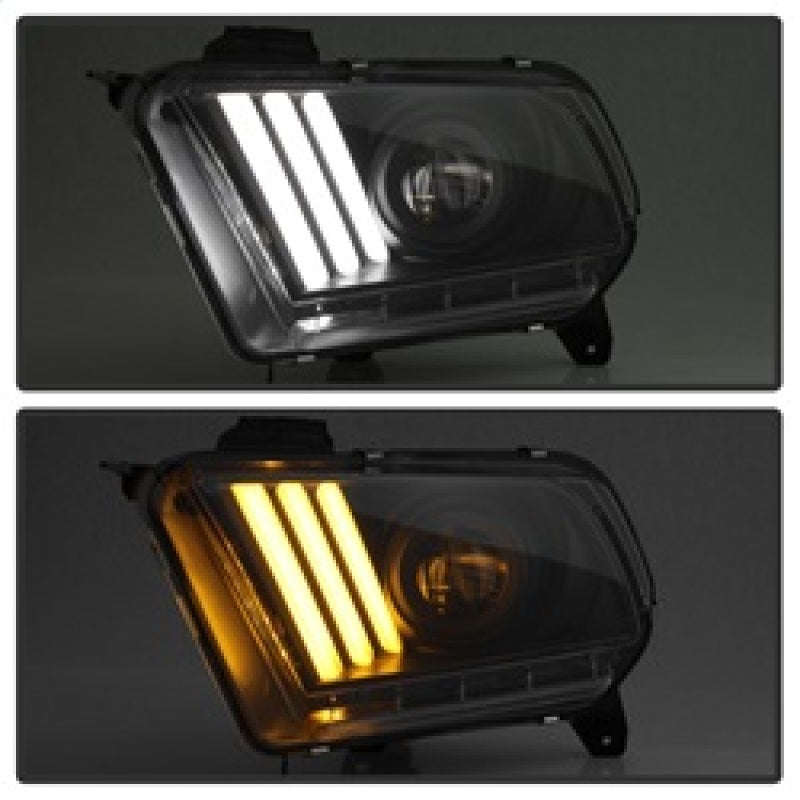 Load image into Gallery viewer, Spyder Ford Mustang 10-13 Projector Headlights - HID Model Only - Black PRO-YD-FM2010V2-HID-BK
