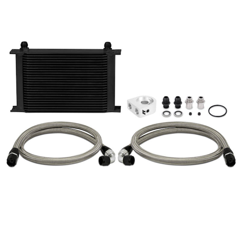 Load image into Gallery viewer, Mishimoto Universal 10 Row Oil Cooler Kit (Metal Braided Lines)
