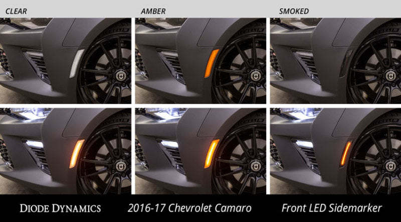 Load image into Gallery viewer, Diode Dynamics 16-21 Chevrolet Camaro LED Sidemarkers Smoked (set)
