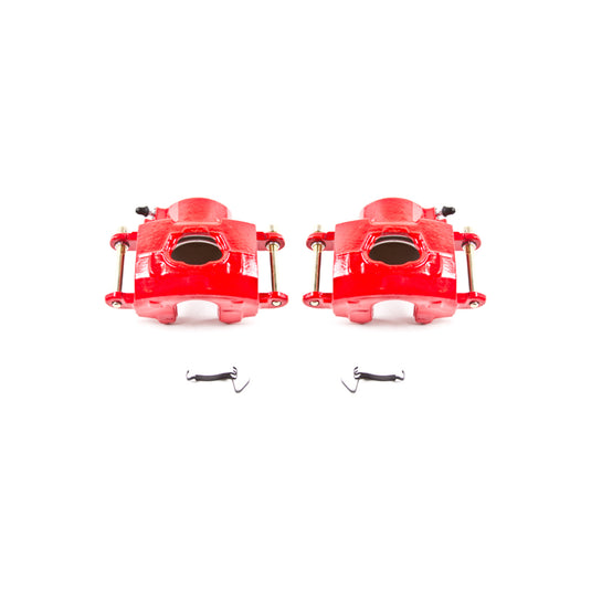 Power Stop 94-96 Chevrolet Impala Front Red Calipers w/o Brackets - Pair