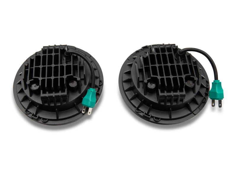 Load image into Gallery viewer, Raxiom 97-18 Jeep Wrangler TJ/JK Axial Series LED Daymaker Headlights- Black Housing (Clear Lens)
