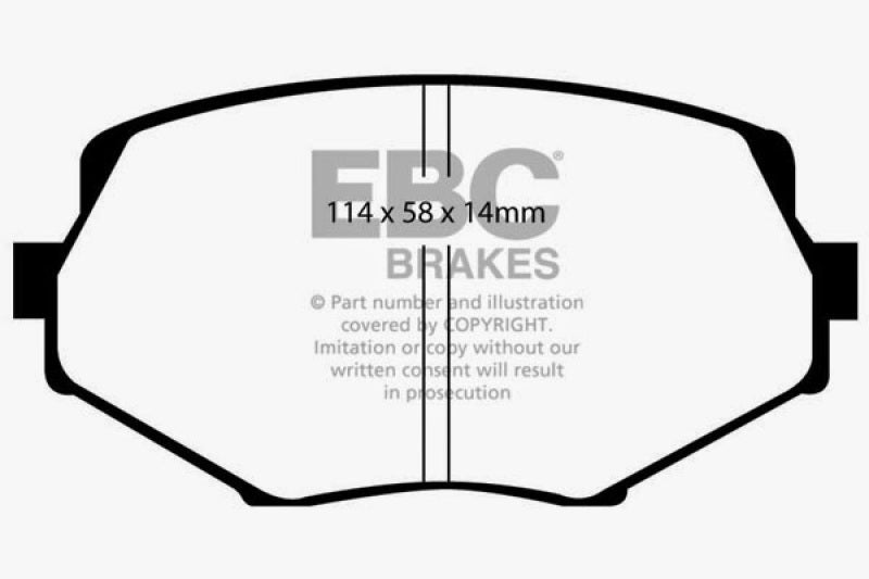 Load image into Gallery viewer, EBC 94-01 Mazda Miata MX5 1.8 Greenstuff Front Brake Pads
