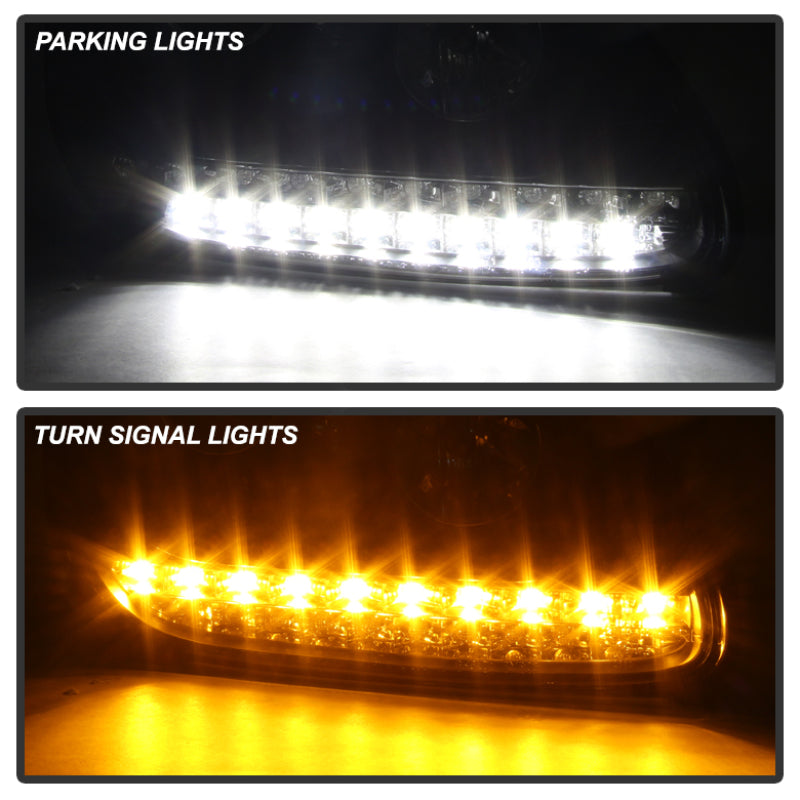 Load image into Gallery viewer, Spyder Porsche Cayenne 03-06 Projector Xenon/HID Model- DRL LED Blk PRO-YD-PCAY03-HID-DRL-BK
