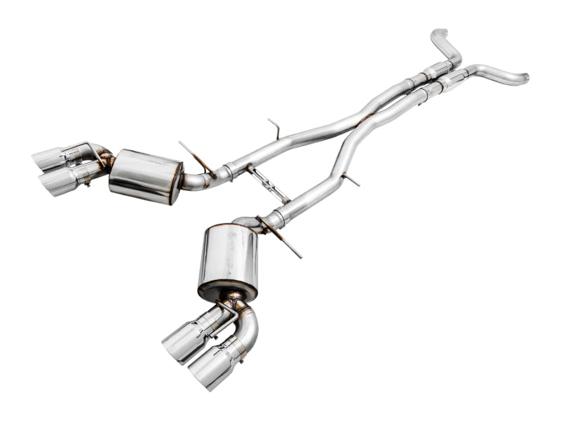 Load image into Gallery viewer, AWE Tuning 16-19 Chevy Camaro SS Res Cat-Back Exhaust -Touring Edition (Quad Chrome Silver Tips)
