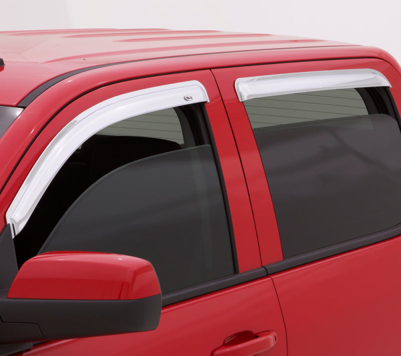 Load image into Gallery viewer, AVS 15-18 Chevy Silverado 2500 Crew Cab Ventvisor Front &amp; Rear Window Deflectors 4pc - Chrome
