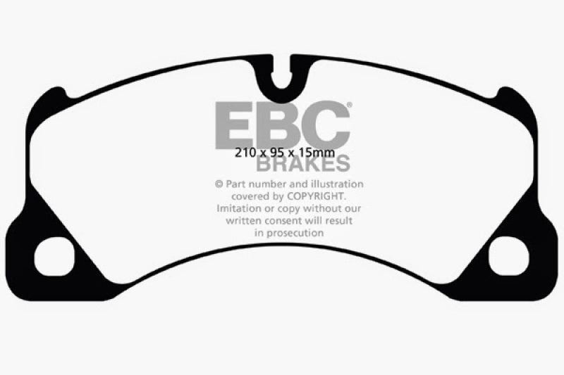 Load image into Gallery viewer, EBC 10+ Porsche Cayenne 3.0 Supercharged Hybrid Yellowstuff Front Brake Pads
