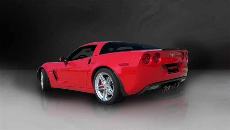 Load image into Gallery viewer, Corsa 06-13 Chevrolet Corvette C6 Z06 7.0L V8 Black Sport Axle-Back Exhaust
