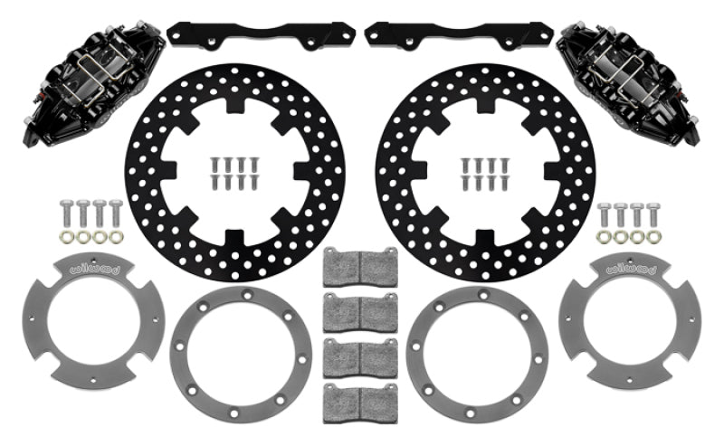 Load image into Gallery viewer, Wilwood 17-21 Can-Am X3RS Black 6-Piston Rear Kit 11.25in - Drilled Rotors

