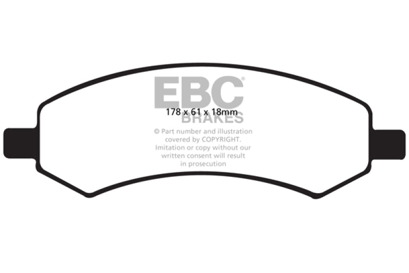 Load image into Gallery viewer, EBC 06-09 Chrysler Aspen 4.7 Yellowstuff Front Brake Pads
