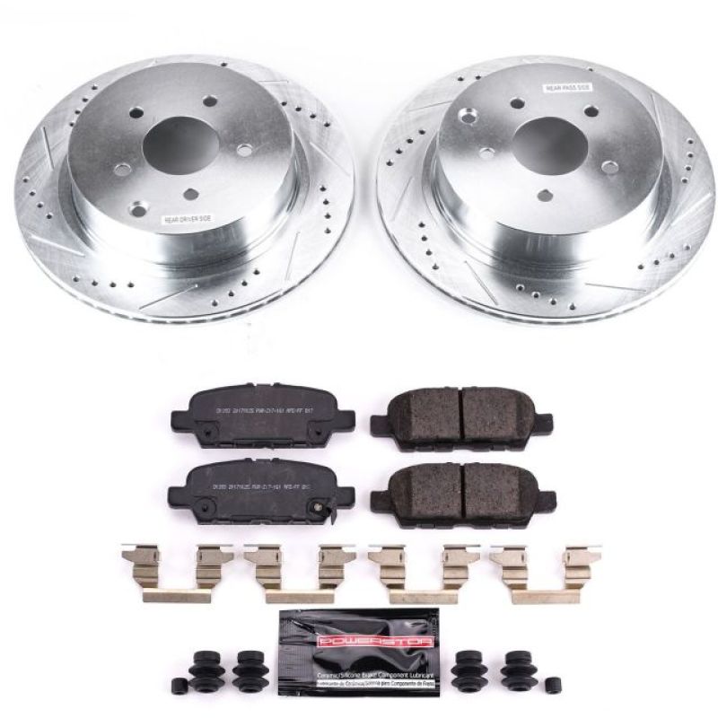 Load image into Gallery viewer, Power Stop 18-19 Infiniti Q50 Rear Z23 Evolution Sport Brake Kit
