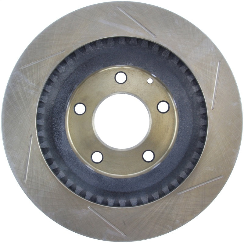 Load image into Gallery viewer, StopTech Power Slot 93-95 Mazda RX-7 SportStop Slotted Rear Right Rotor
