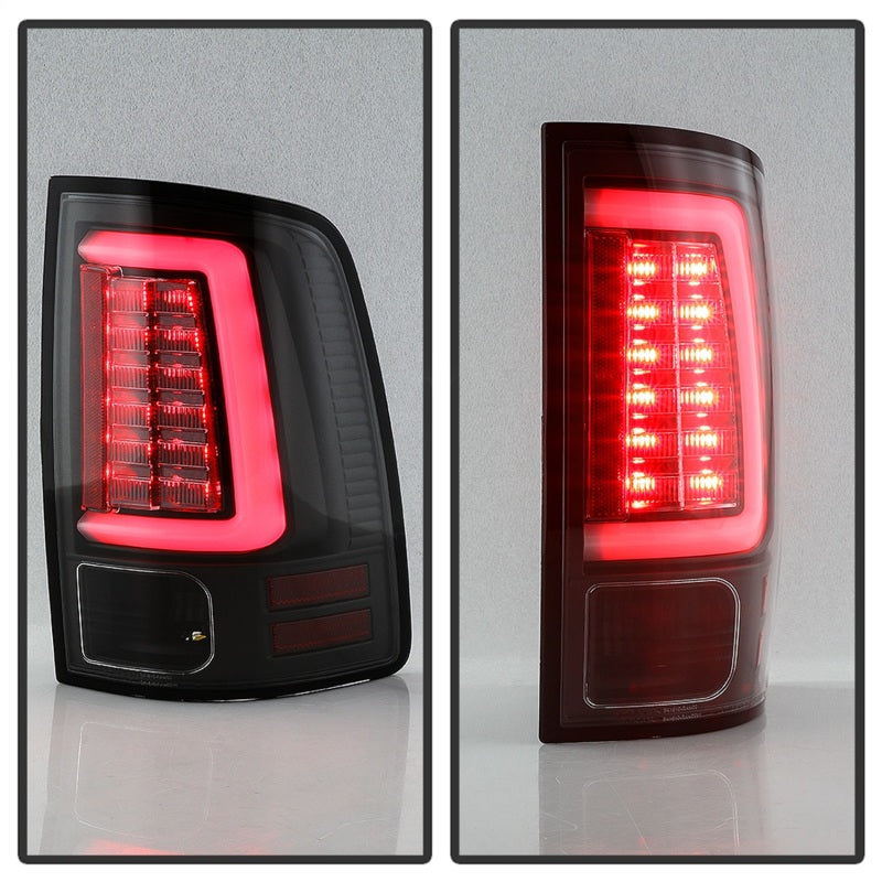 Load image into Gallery viewer, Spyder Dodge Ram 09-18 LED Tail Lights - All Black ALT-YD-DRAM09V2-LED-BKV2 (Incandescent Only)
