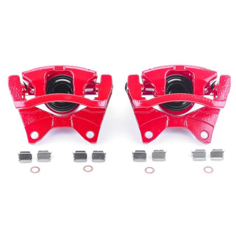 Load image into Gallery viewer, Power Stop 07-11 Dodge Nitro Rear Red Calipers w/Brackets - Pair
