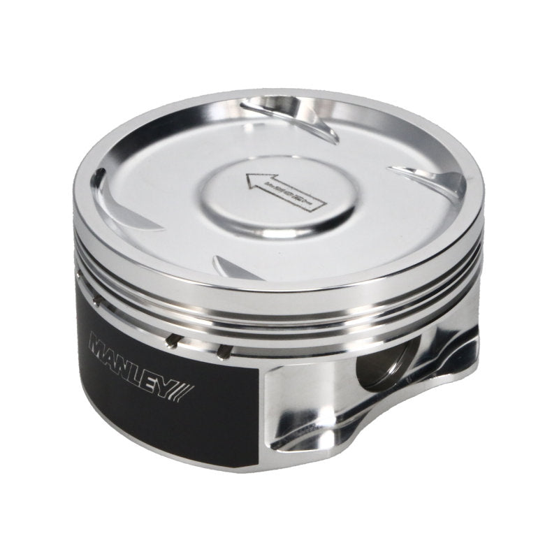 Load image into Gallery viewer, Manley 04+ Subaru WRX STi (EJ257) STD Stroke 100mm +.5mm Bore 8.5:1 Dish Piston Set with Rings
