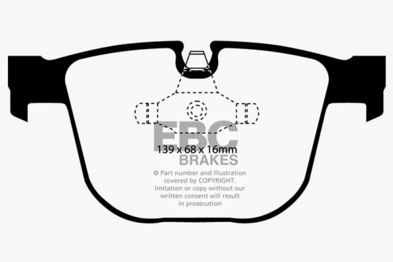 Load image into Gallery viewer, EBC 08-10 BMW M3 4.0 (E90) Bluestuff Rear Brake Pads
