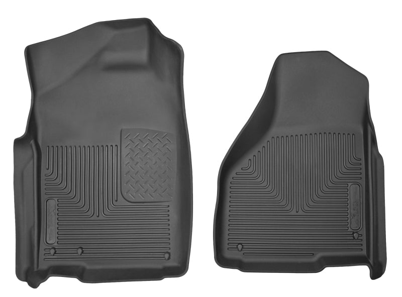 Load image into Gallery viewer, Husky Liners 09-14 Dodge Ram/Ram Quad Cab X-Act Contour Black Front Floor Liners
